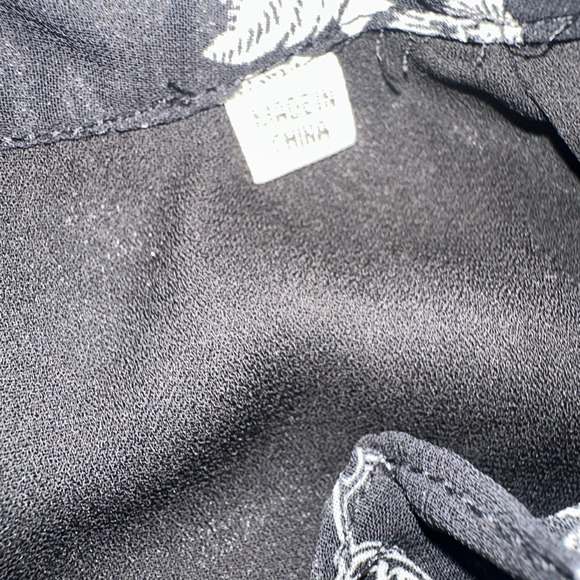 Max Studio Flutter Sleeve Floral Tiered Maxi Dress Black & White Long S-SMALL - Picture 10 of 13